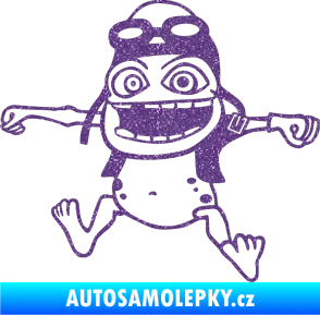 Samolepka Crazy frog levá Ultra Metalic fialová