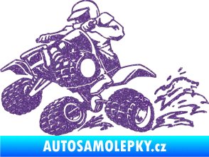Samolepka Čtyřkolka 003 levá Ultra Metalic fialová