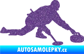 Samolepka Curling 003 pravá Ultra Metalic fialová