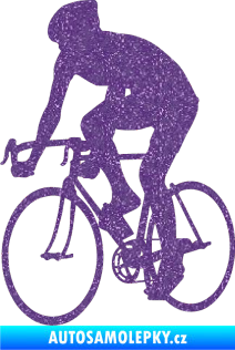 Samolepka Cyklista 001 levá Ultra Metalic fialová