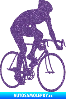 Samolepka Cyklista 001 pravá Ultra Metalic fialová