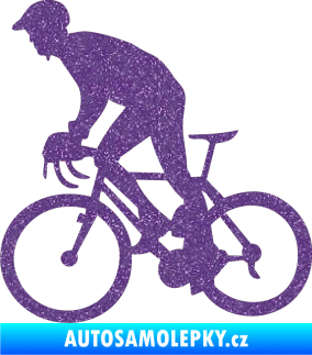 Samolepka Cyklista 003 levá Ultra Metalic fialová