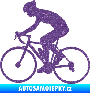 Samolepka Cyklista 005 levá Ultra Metalic fialová