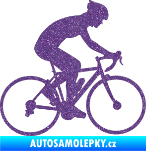 Samolepka Cyklista 005 pravá Ultra Metalic fialová