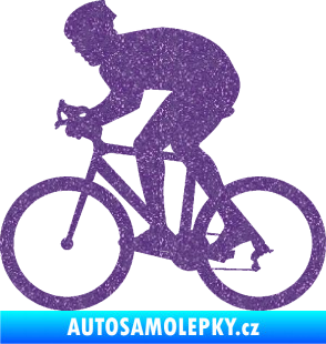 Samolepka Cyklista 008 levá Ultra Metalic fialová