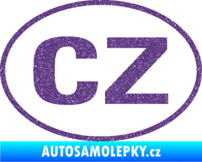 Samolepka CZ značka bez podkladu Ultra Metalic fialová