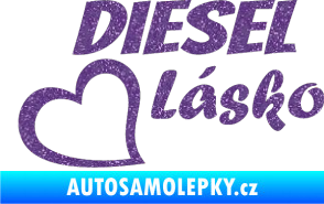 Samolepka Diesel Lásko Ultra Metalic fialová