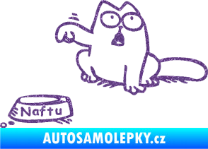 Samolepka Dolej naftu - levá Ultra Metalic fialová