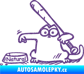 Samolepka Dolej natural levá Ultra Metalic fialová