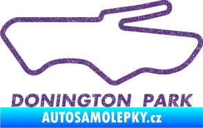 Samolepka Okruh Donington Park Ultra Metalic fialová