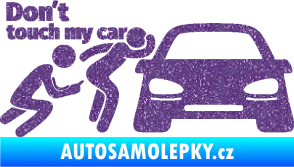 Samolepka Don´t touch my car 009 levá Ultra Metalic fialová