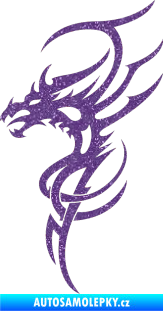 Samolepka Dragon 017 levá Ultra Metalic fialová