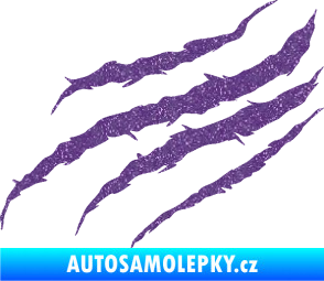 Samolepka Drápanec 001 levá Ultra Metalic fialová