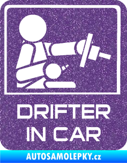Samolepka Drifter in car 004 Ultra Metalic fialová
