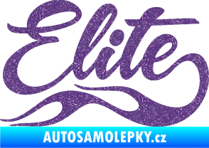Samolepka Elite nápis Ultra Metalic fialová