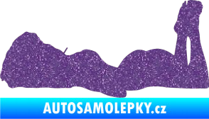 Samolepka Erotická žena 034 levá Ultra Metalic fialová