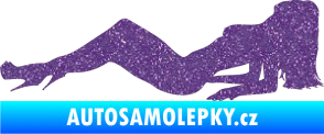 Samolepka Erotická žena 046 levá Ultra Metalic fialová