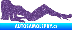 Samolepka Erotická žena 046 pravá Ultra Metalic fialová
