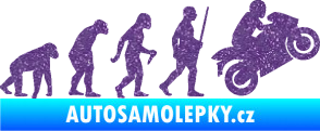 Samolepka Evoluce 004 pravá motorkář Ultra Metalic fialová