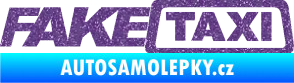 Samolepka Fake taxi nápis Ultra Metalic fialová