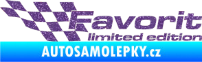 Samolepka Favorit limited edition levá Ultra Metalic fialová