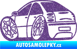 Samolepka Fiat Bravo karikatura levá Ultra Metalic fialová