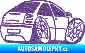 Samolepka Fiat Bravo karikatura pravá Ultra Metalic fialová