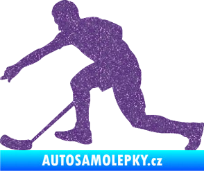 Samolepka Florbal 005 levá Ultra Metalic fialová