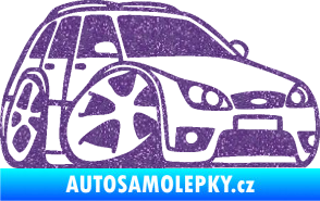 Samolepka Ford Mondeo combi karikatura pravá Ultra Metalic fialová