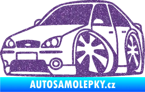 Samolepka Ford Mondeo karikatura levá Ultra Metalic fialová