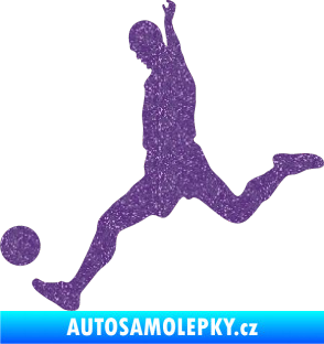 Samolepka Fotbalista 023 levá Ultra Metalic fialová
