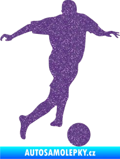 Samolepka Fotbalista 030 pravá Ultra Metalic fialová