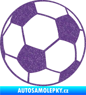 Samolepka Fotbalový míč 001 Ultra Metalic fialová