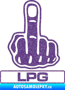 Samolepka Fuck off LPG Ultra Metalic fialová