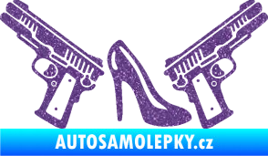 Samolepka Girl mafia 002 pravá Ultra Metalic fialová