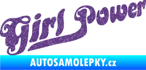 Samolepka Girl Power nápis Ultra Metalic fialová