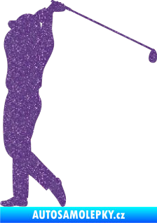 Samolepka Golfista 004 levá Ultra Metalic fialová