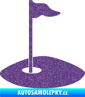 Samolepka Golfová jamka 001 levá Ultra Metalic fialová