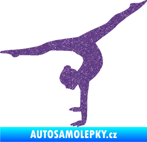 Samolepka Gymnastka 005 levá Ultra Metalic fialová