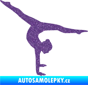 Samolepka Gymnastka 005 pravá Ultra Metalic fialová