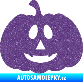 Samolepka Halloween 017 levá dýně Ultra Metalic fialová