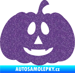 Samolepka Halloween 017 pravá dýně Ultra Metalic fialová