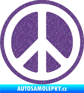 Samolepka Hippies 002 Ultra Metalic fialová