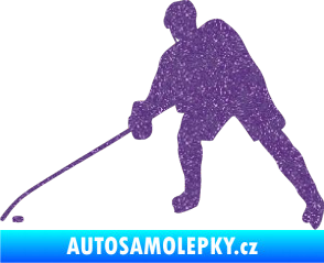 Samolepka Hokejista 002 levá Ultra Metalic fialová