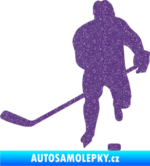 Samolepka Hokejista 008 levá Ultra Metalic fialová