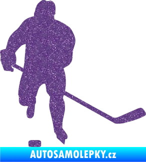 Samolepka Hokejista 008 pravá Ultra Metalic fialová