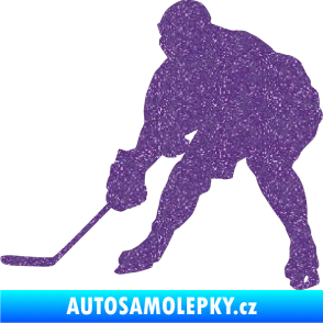 Samolepka Hokejista 016 levá Ultra Metalic fialová