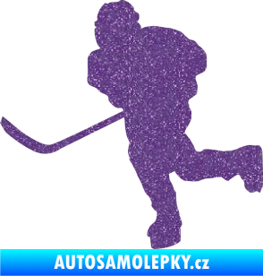 Samolepka Hokejista 017 levá Ultra Metalic fialová