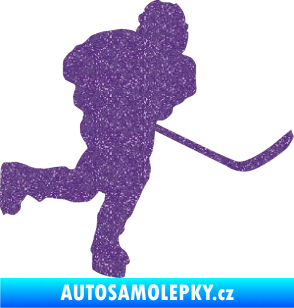 Samolepka Hokejista 017 pravá Ultra Metalic fialová