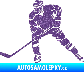 Samolepka Hokejista 026 levá Ultra Metalic fialová